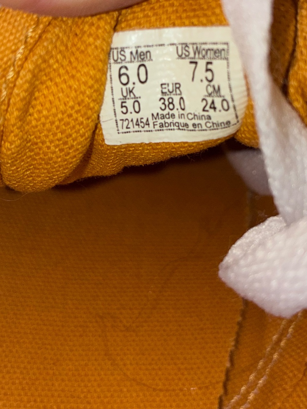 Vans Old Skool Floral Checkerboard Sneakers - Yellow Mustard & White - Picture 6 of 6